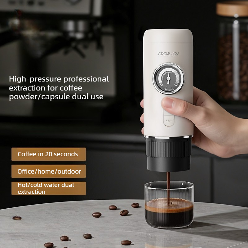 Coffee & Tea Haus - Cafetera Espresso Portátil de 20 Bares