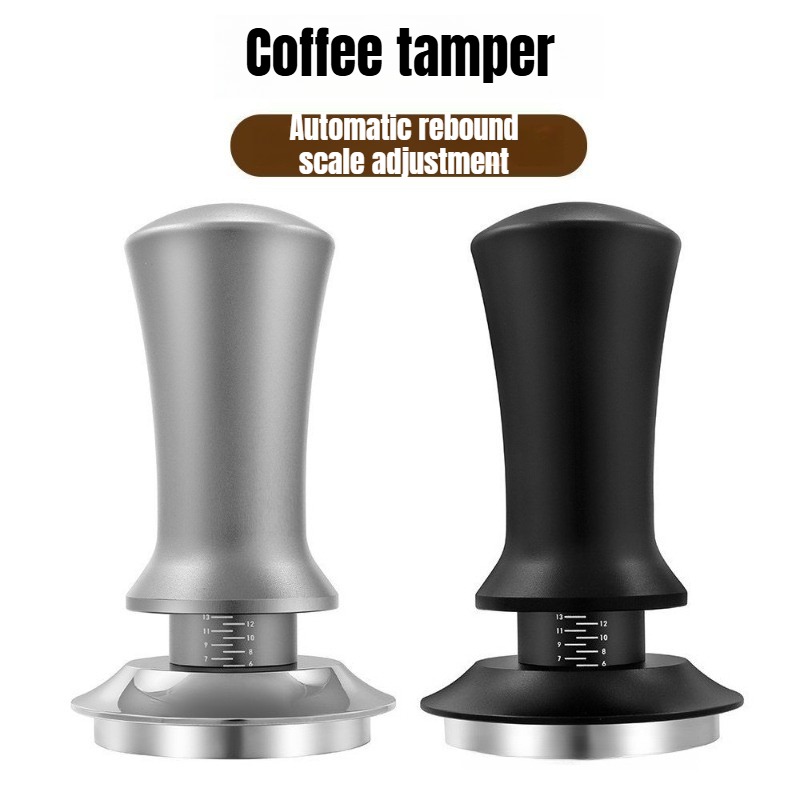 Coffee Tamper Leveler - Prensa de Café Manual Negra de