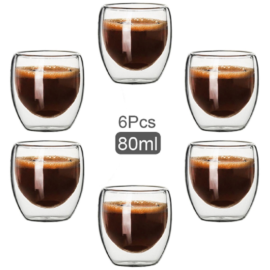 Coffee Tea Set Up - Tazas de café de vidrio de