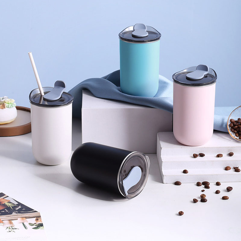 Juice Tea Coffee - Botellas de agua aisladas con tapas,
