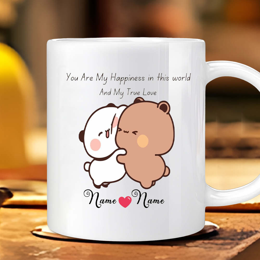Coffee Tea Or - Taza Romántica Personalizada para Parejas, Taza
