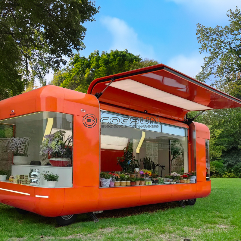 Coffee Tea Van - Remolque de comida móvil para calle,