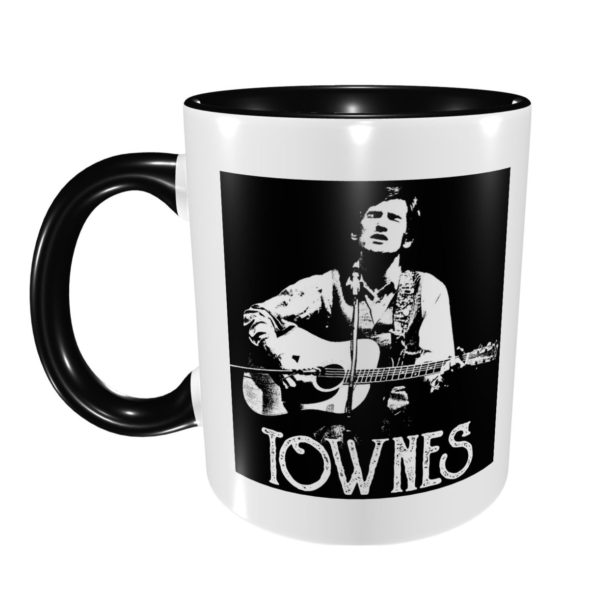 Coffee Tea Van - Townes Van Zandt - Taza blanca