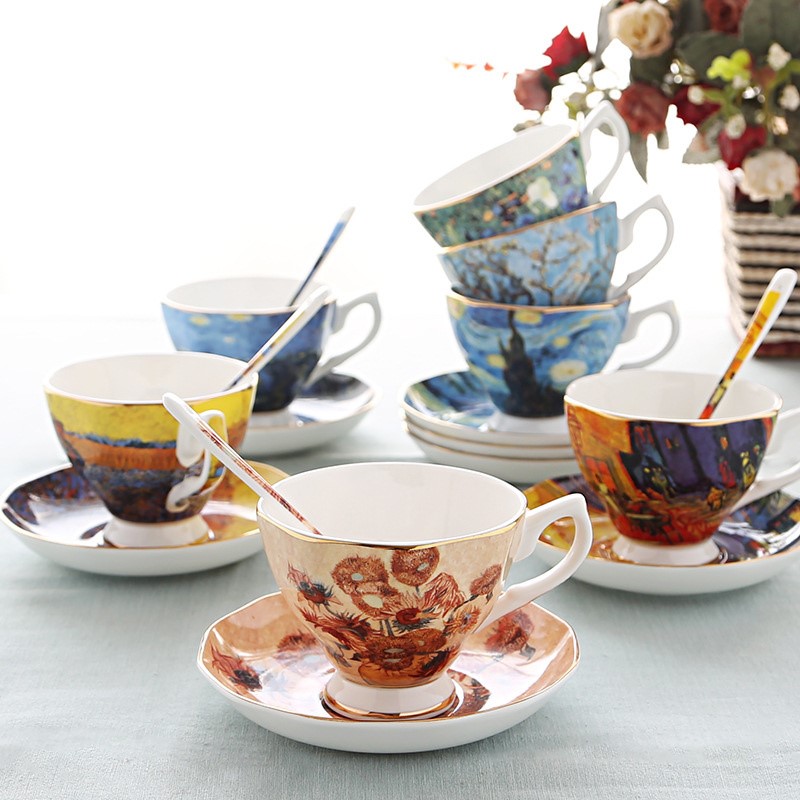 Coffee Tea Van - Juego de Tazas de Café con
