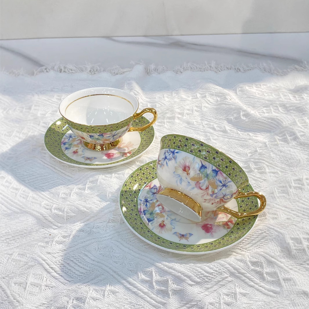 Taza y Platillo de Porcelana C - Juice Tea Coffee reseña y precio
