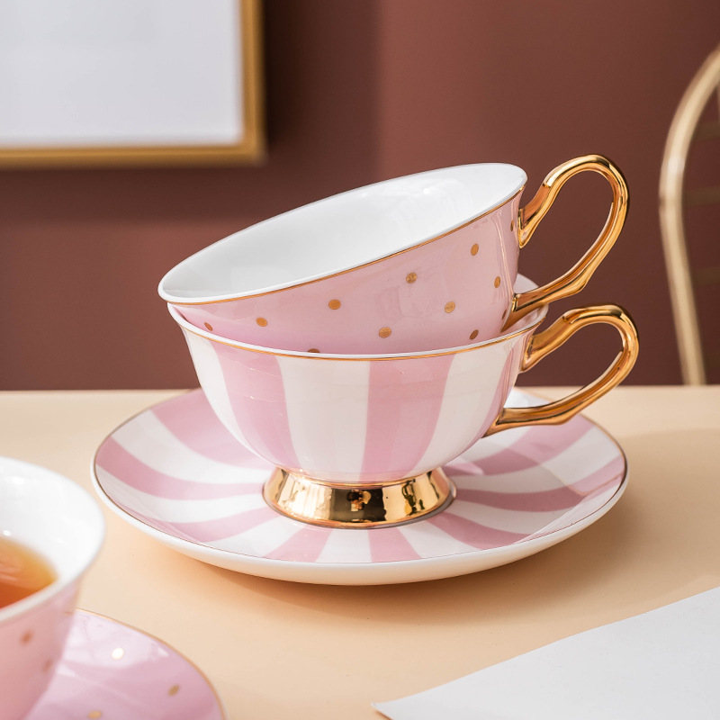 Tazas de Café de Cerámica Rosa - Coffee Tea Set Up reseña y precio