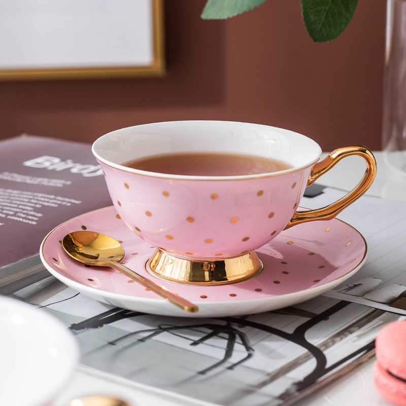 Tazas de Café de Cerámica Rosa - Coffee Tea Set Up reseña y precio