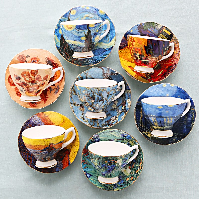 Juego de tazas de café con pin - Coffee Tea Van reseña y precio