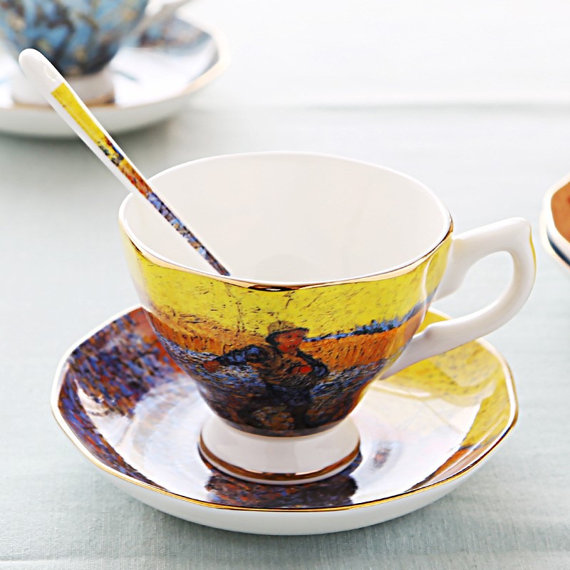 Juego de tazas de café con pin - Coffee Tea Van reseña y precio