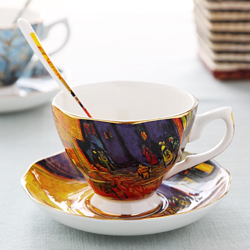Juego de tazas de café con pin - Coffee Tea Van reseña y precio