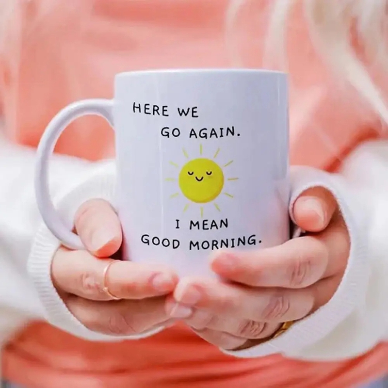 Taza de Café Divertida y Sarcá - Coffee Tea Good Morning reseña y precio