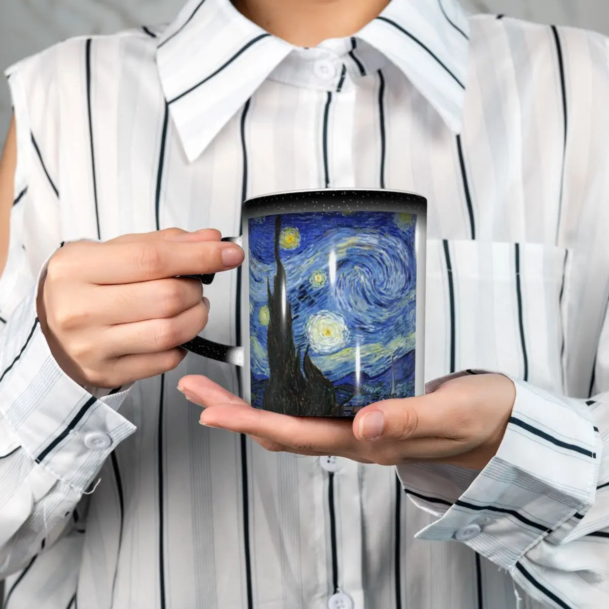 Taza de Van Gogh, Divertida Ta - Coffee Tea Van reseña y precio