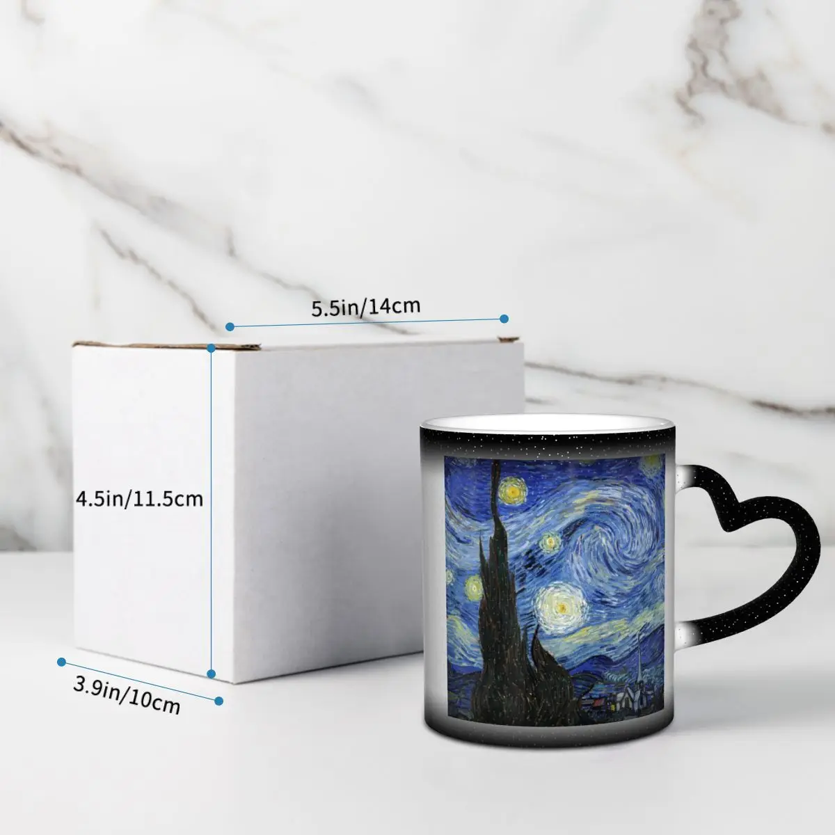 Taza de Van Gogh, Divertida Ta - Coffee Tea Van reseña y precio