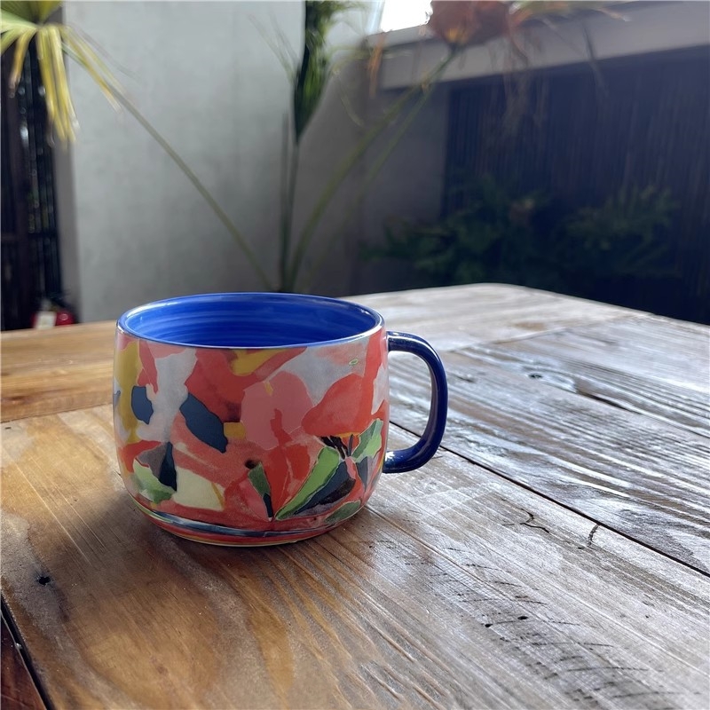 Taza de cerámica con pintura a - Best Tea Coffee reseña y precio