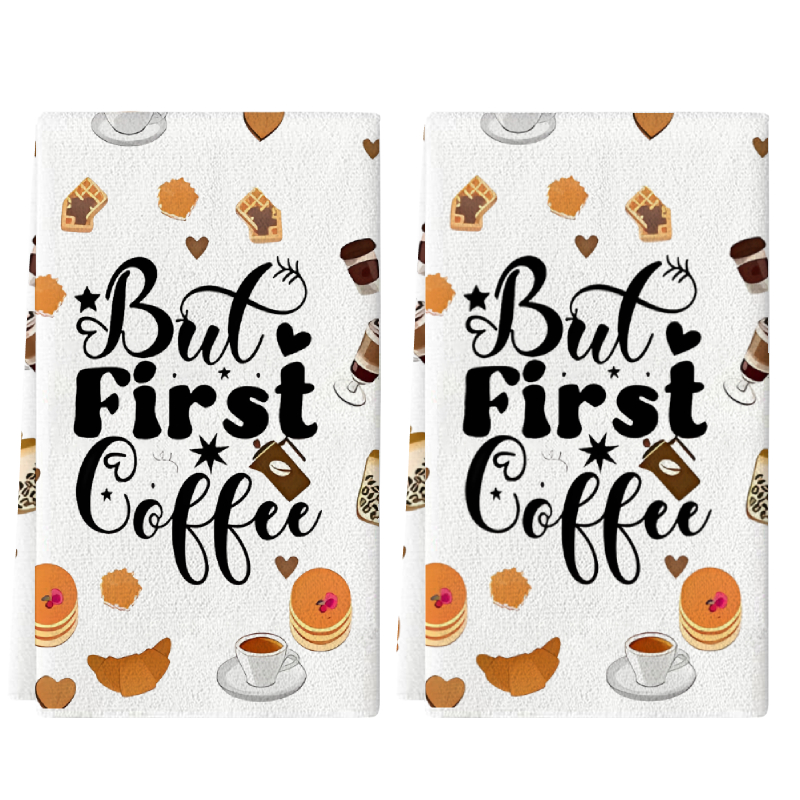 2 piezas, paños de cocina Good - Coffee Tea Good Morning reseña y precio