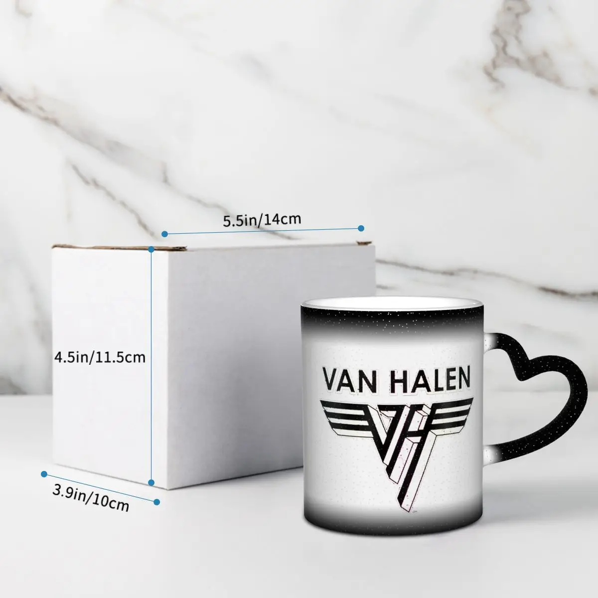 Taza con logotipo de Van Halen - Coffee Tea Van reseña y precio