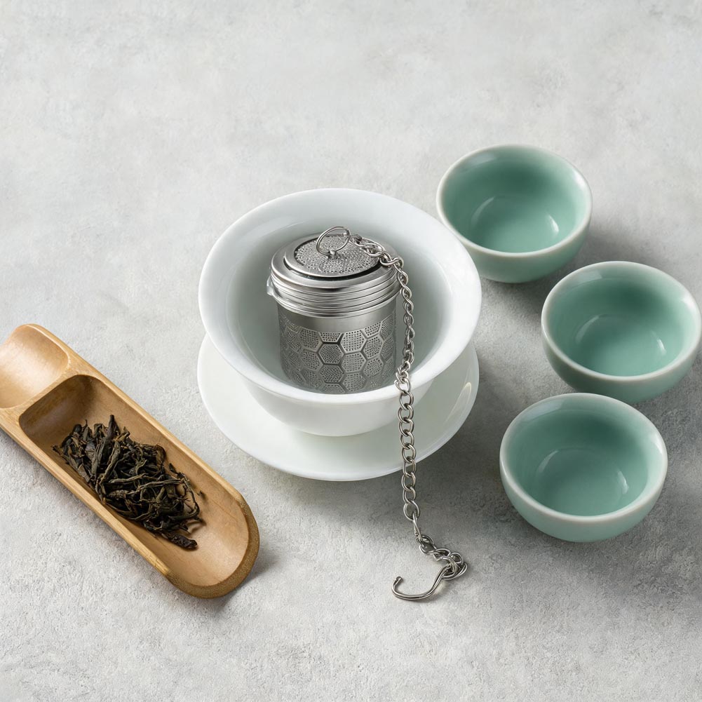 Colador de té de acero inoxida - Coffee Tea Infuser reseña y precio