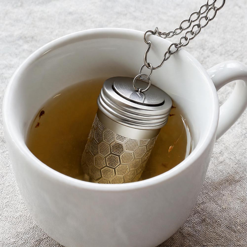 Colador de té de acero inoxida - Coffee Tea Infuser reseña y precio