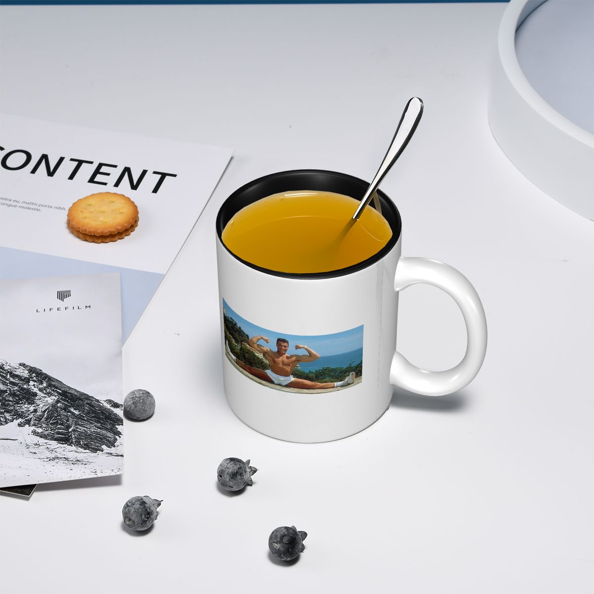 Taza de cerámica divertida con - Coffee Tea Van reseña y precio