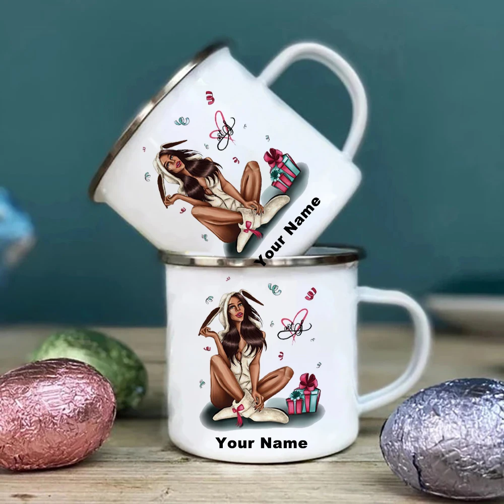 Taza esmaltada personalizada c - Coffee Tea Name reseña y precio