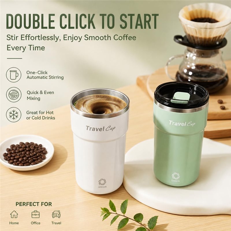 Taza Autoagitadora Recargable  - Coffee Tea Mix reseña y precio
