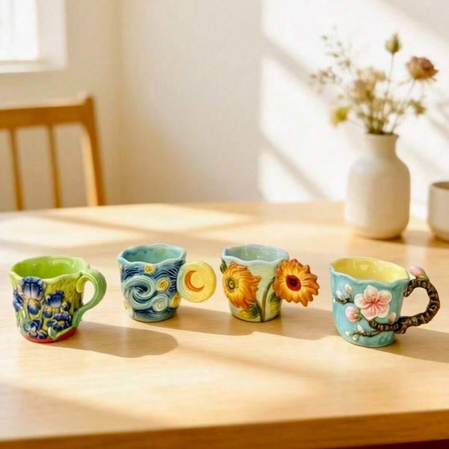 Juego de 4 tazas de café itali - Coffee Tea Van reseña y precio
