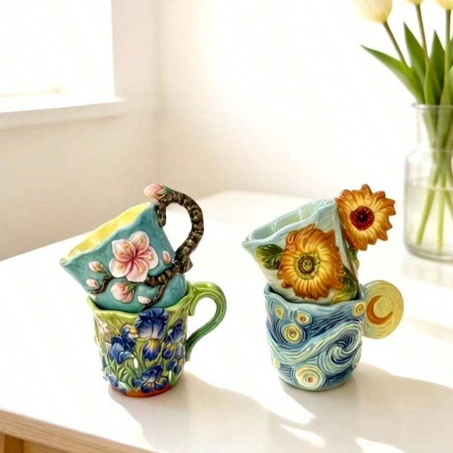 Juego de 4 tazas de café itali - Coffee Tea Van reseña y precio