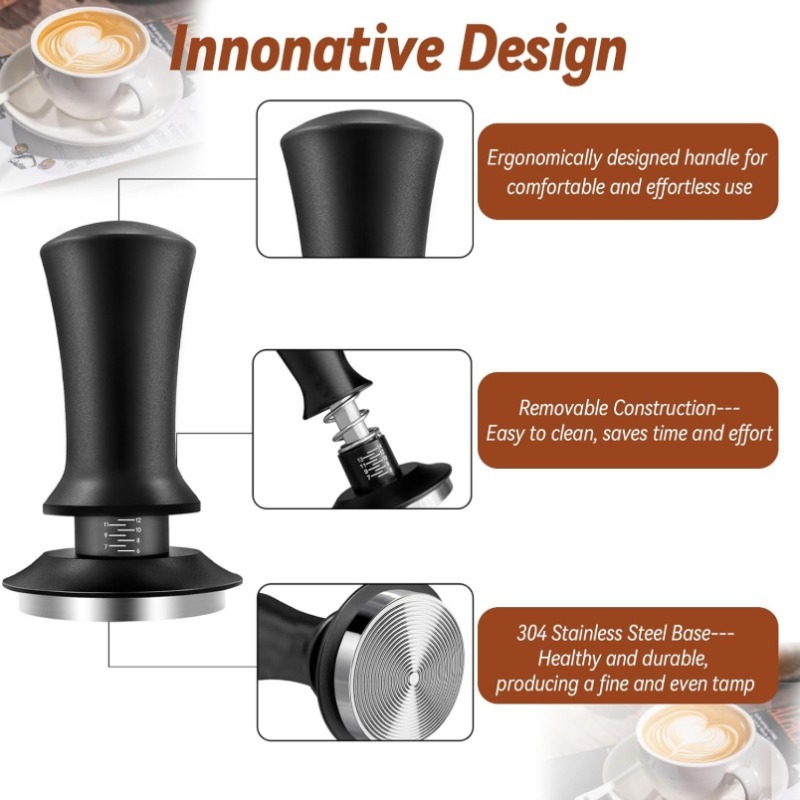 Prensa de Café Manual Negra de - Coffee Tamper Leveler reseña y precio
