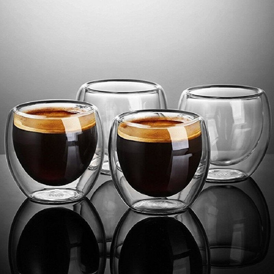 Tazas de café de vidrio de dob - Coffee Tea Set Up reseña y precio