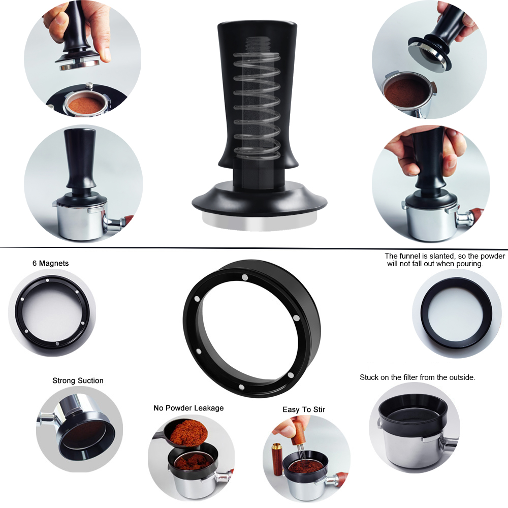 Prensa de café expreso de 51/5 - Coffee Tamper Leveler reseña y precio