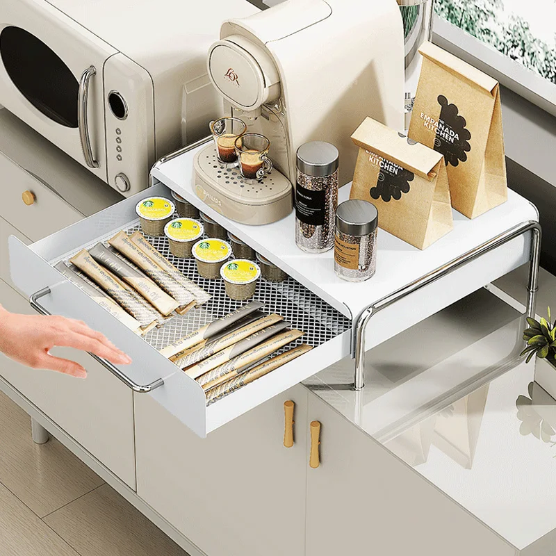 Cajón de almacenamiento de caf - Coffee Tea Drawer Organizer reseña y precio
