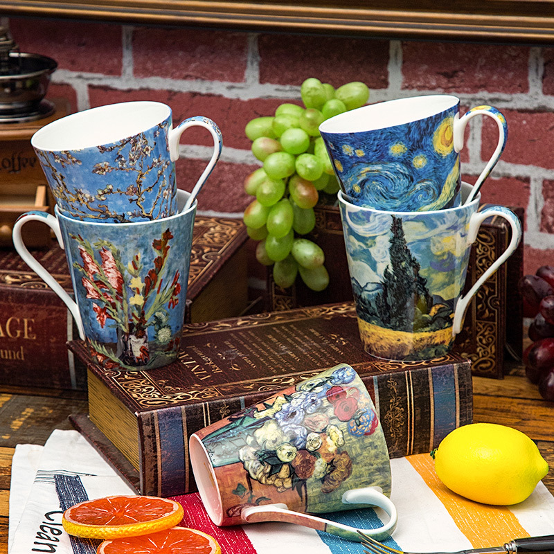 Juego de 5 uds. De tazas artís - Coffee Tea Van reseña y precio