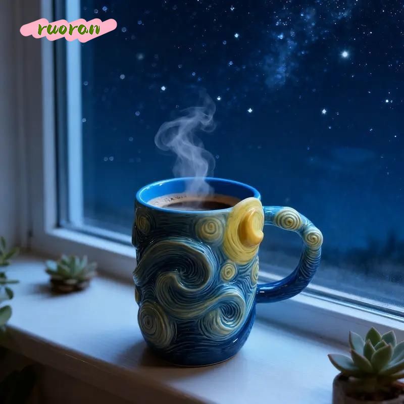 Taza de la Noche Estrellada de - Coffee Tea Van reseña y precio
