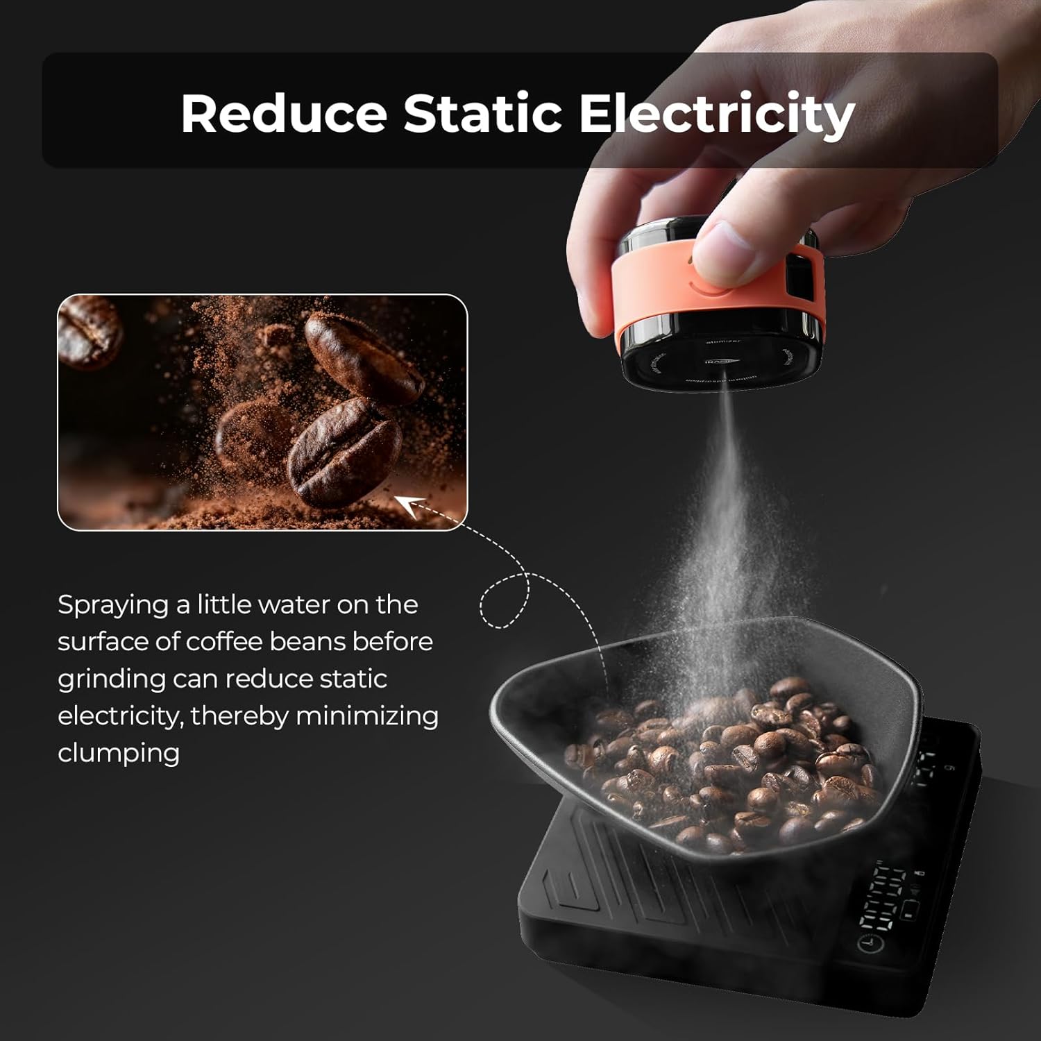 Atomizador de granos de café I - Coffee Tea Bean reseña y precio