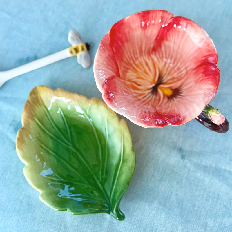 Taza de café de flores de cerá - Coffee Tea Or reseña y precio
